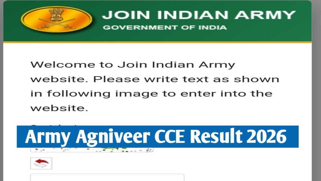 Army Agniveer CCE Result 2026: Check Raily Date & Merit List PDF