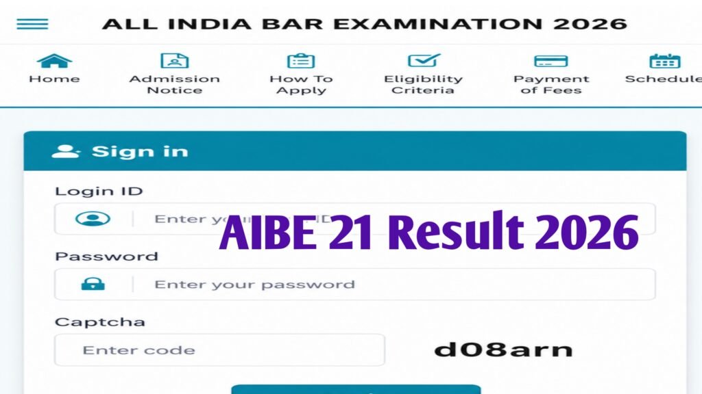 AIBE 21 Result 2026 (Out Soon): View Scorecard