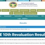 HPBOSE 10th Revaluation Result 2026 Out; Check Details Here
